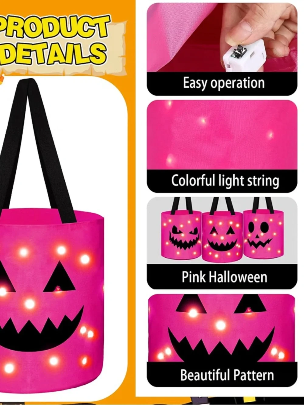 LED Halloween Trick or Treat Bags Light up-Choice